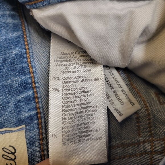 Madewell Women's Size 25 Jeans The Perfect Vintage Jean Distressed - Picture 5 of 6